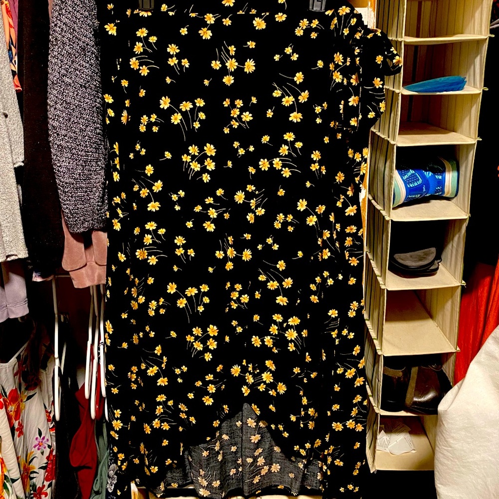 AEO floral wrap around skirt